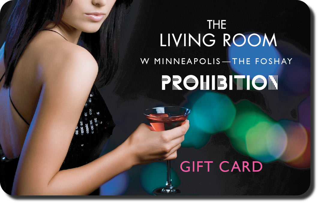 Living Room & Prohibition Bars Gift Card